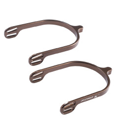 Espuelas medianas de aluminio Jin Stirrup Castaño Marr&amp;oacute;n