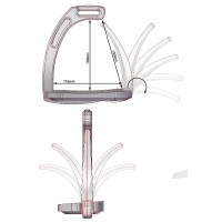 Estribos Air Safety System Jin Stirrup Aluminio brillante