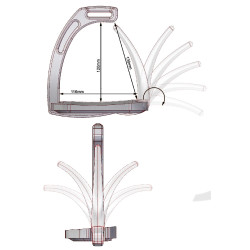 Estribos Air Safety System Jin Stirrup Fucsia Rosa Estribos Air Safety System Jin Stirrup Fucsia Rosa