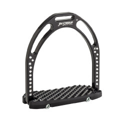 Estribos preciosos de aluminio Jin Stirrup Diamantes de imitación negros