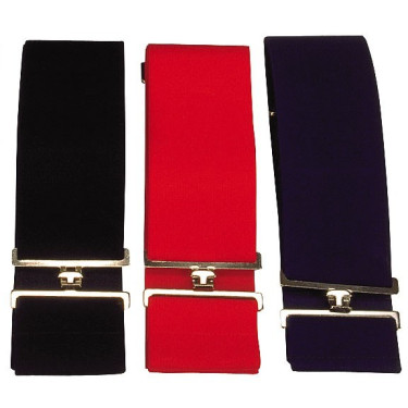 Sobrecincha lisa elástica de manta Roja Rojo