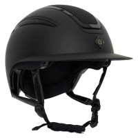 Casco Imperial Riding Olania Deluxe con visera grande Brillo negro