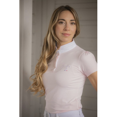 Polo de concurso Pénélope Madrid manga corta Rosa Polo de concurso Pénélope Madrid manga corta Rosa