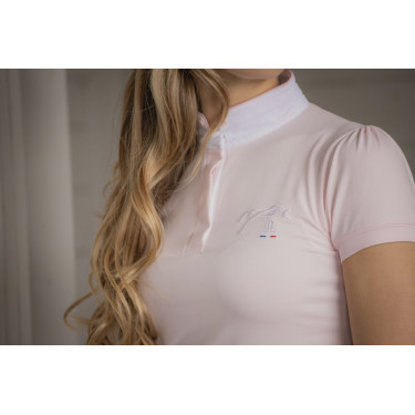Polo de concurso Pénélope Madrid manga corta Rosa Polo de concurso Pénélope Madrid manga corta Rosa