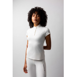 Camisa de concurso B Vertigo Liv brillante para mujer Blanco brillante Camisa de concurso B Vertigo Liv brillante para mujer Blanco brillante