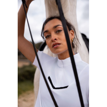Camisa de concurso brillante Horze Taylor para mujer Camisa de concurso brillante Horze Taylor para mujer
