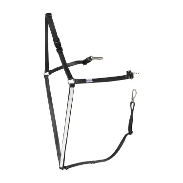 Pechopetral de pecho americana beta Finn-Tack Negro / blanco