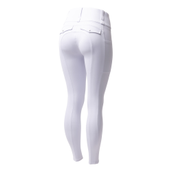 Legging híbrido Horze Anya mujer fullgrip Blanco brillante Legging híbrido Horze Anya mujer fullgrip Blanco brillante