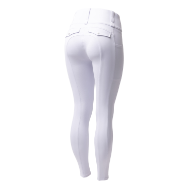 Legging híbrido Horze Anya mujer fullgrip Blanco brillante Legging híbrido Horze Anya mujer fullgrip Blanco brillante