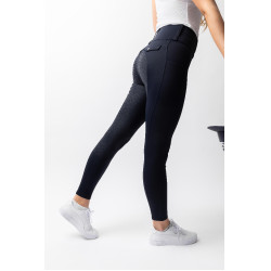 Legging híbrido Horze Anya mujer fullgrip Azul marino oscuro