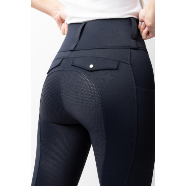Legging híbrido Horze Anya mujer fullgrip Azul marino oscuro