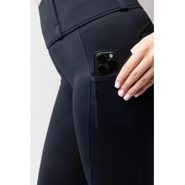 Legging híbrido Horze Anya mujer fullgrip Azul marino oscuro