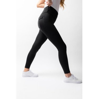 Legging híbrido Horze Anya mujer fullgrip Negro Legging híbrido Horze Anya mujer fullgrip Negro