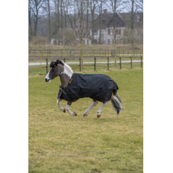 Manta Irish Turnout Bucas 100g Negro / oro