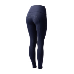 Pantalones de montar de Compresión para Mujer con Asiento Completo Gillian Horze Apertura Azul marino