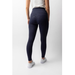 Pantalones de montar de Compresión para Mujer con Asiento Completo Gillian Horze Apertura Azul marino