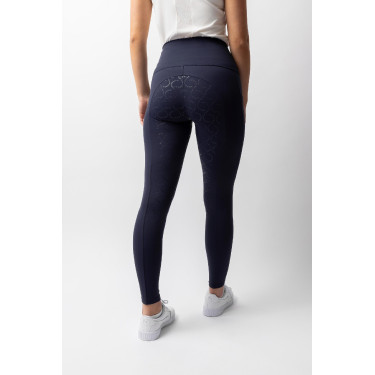 Pantalones de montar de Compresión para Mujer con Asiento Completo Gillian Horze Apertura Azul marino