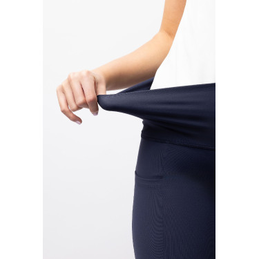 Pantalones de montar de Compresión para Mujer con Asiento Completo Gillian Horze Apertura Azul marino