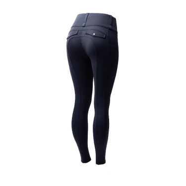 Legging híbrido Horze Anya mujer fullgrip Azul marino oscuro