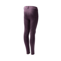 Leggings de equitación Horze Dea para niño Ciruela negra Violeta