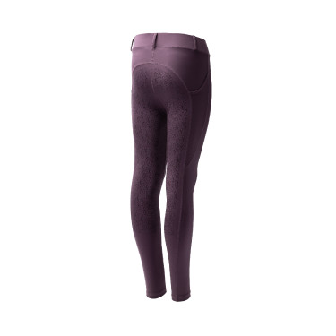 Leggings de equitación Horze Dea para niño Ciruela negra Violeta