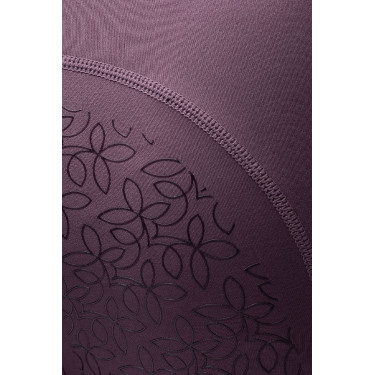 Leggings de equitación Horze Dea para niño Ciruela negra Violeta