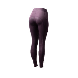 Leggings de equitación Horze Maia con culera completa para mujer Ciruela negra Violeta Leggings de equitación Horze Maia con culera completa para mujer Ciruela negra Violeta