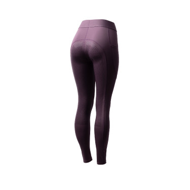 Leggings de equitación Horze Maia con culera completa para mujer Ciruela negra Violeta Leggings de equitación Horze Maia con culera completa para mujer Ciruela negra Violeta