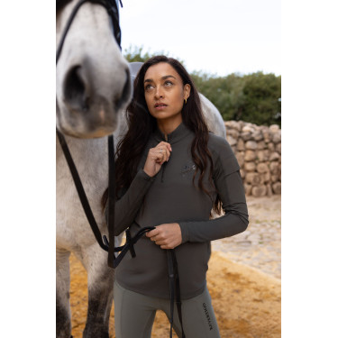 Camiseta de entrenamiento B Vertigo Odina para mujer Quimera Gris