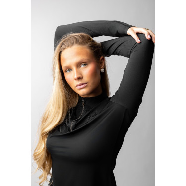 Camiseta de entrenamiento B Vertigo Odina para mujer Belleza negra Negro