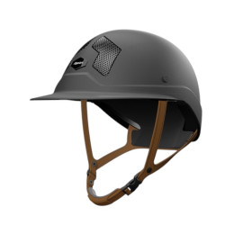 Casco Flex-on Armet negro visera Mixto Dark Barbijo marrón