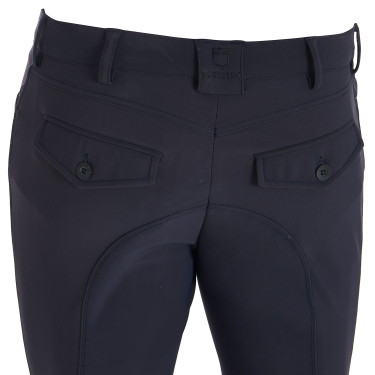 Pantalón ajustado con grip para hombre con logo Caspar Equestro Americana marina Azul marino