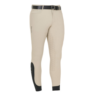 Pantalón con grip completo para hombre en tejido técnico Equestro Pantalón con grip completo para hombre en tejido técnico Equestro