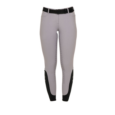 Pantalón de mujer con grip integral Aria en tejido técnico Equestro Pantalón de mujer con grip integral Aria en tejido técnico Equestro