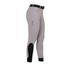 Pantalón de mujer con grip integral Aria en tejido técnico Equestro Gris escarchado