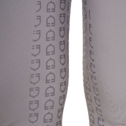 Pantalón de mujer con grip integral Aria en tejido técnico Equestro Gris escarchado