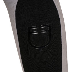 Pantalón de mujer con grip integral Aria en tejido técnico Equestro Gris escarchado