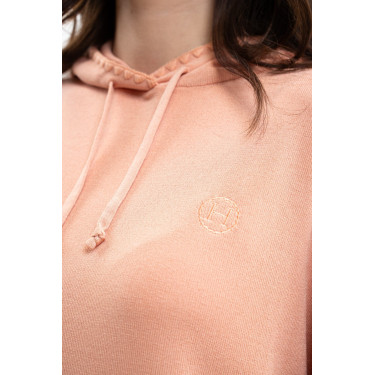 Sudadera con capucha Plume Harcour mujer Albacoque Naranja