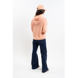 Sudadera con capucha Plume Harcour mujer Albacoque Naranja
