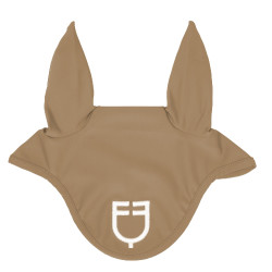 Capucha anti-moscas de tejido técnico con logo Equestro Arena / blanco Beige