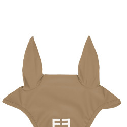 Capucha anti-moscas de tejido técnico con logo Equestro Arena / blanco Beige
