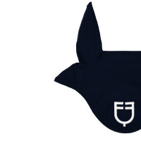 Capucha anti-moscas de tejido técnico con logo Equestro Fucsia / negro Rosa