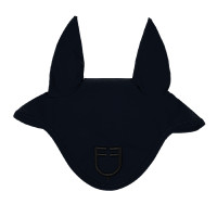 Capucha anti-moscas de tejido técnico con logo Equestro marine, contrastes noirs Azul