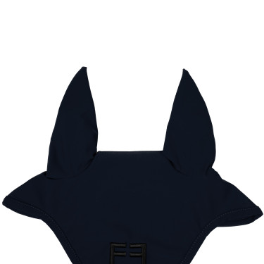 Capucha anti-moscas de tejido técnico con logo Equestro marine, contrastes noirs Azul