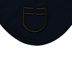 Capucha anti-moscas de tejido técnico con logo Equestro marine, contrastes noirs Azul