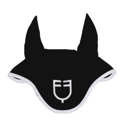 Bonete antimoscas de tela técnica White Line Edition Equestro Negro Bonete antimoscas de tela técnica White Line Edition Equestro Negro