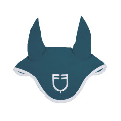 Bonete antimoscas de tela técnica White Line Edition Equestro Petróleo Azul Bonete antimoscas de tela técnica White Line Edition Equestro Petróleo Azul