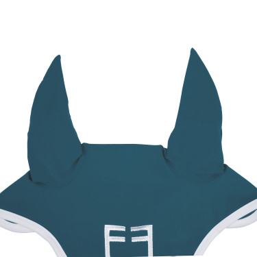 Bonete antimoscas de tela técnica White Line Edition Equestro Petróleo Azul Bonete antimoscas de tela técnica White Line Edition Equestro Petróleo Azul