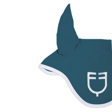 Bonete antimoscas de tela técnica White Line Edition Equestro Petróleo Azul Bonete antimoscas de tela técnica White Line Edition Equestro Petróleo Azul