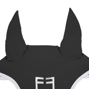 Bonete antimoscas de tela técnica White Line Edition Equestro Asfalto Gris Bonete antimoscas de tela técnica White Line Edition Equestro Asfalto Gris